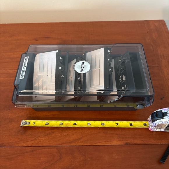 MaxGear Business Card Holder Desktop Organizer A–Z - Picture 8 of 8